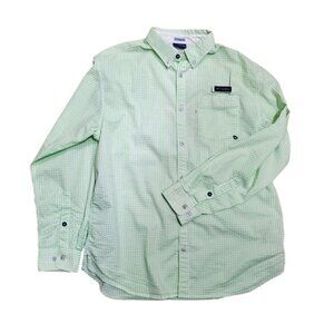 Columbia Searsucker Button Down Long Sleeve Shirt PFG Regular
